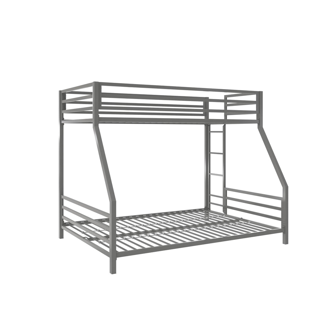 Signature Sleep Coen Metal Bunk Bed, Twin/Full, Silver - Silver - Twin-Over-Full