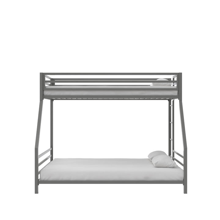 Signature Sleep Coen Metal Bunk Bed, Twin/Full, Silver - Silver - Twin-Over-Full