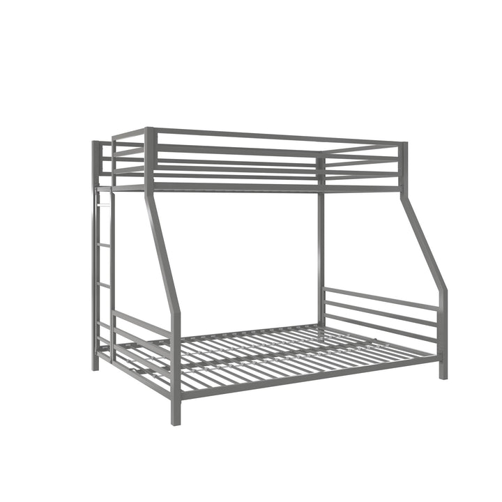Signature Sleep Coen Metal Bunk Bed, Twin/Full, Silver - Silver - Twin-Over-Full