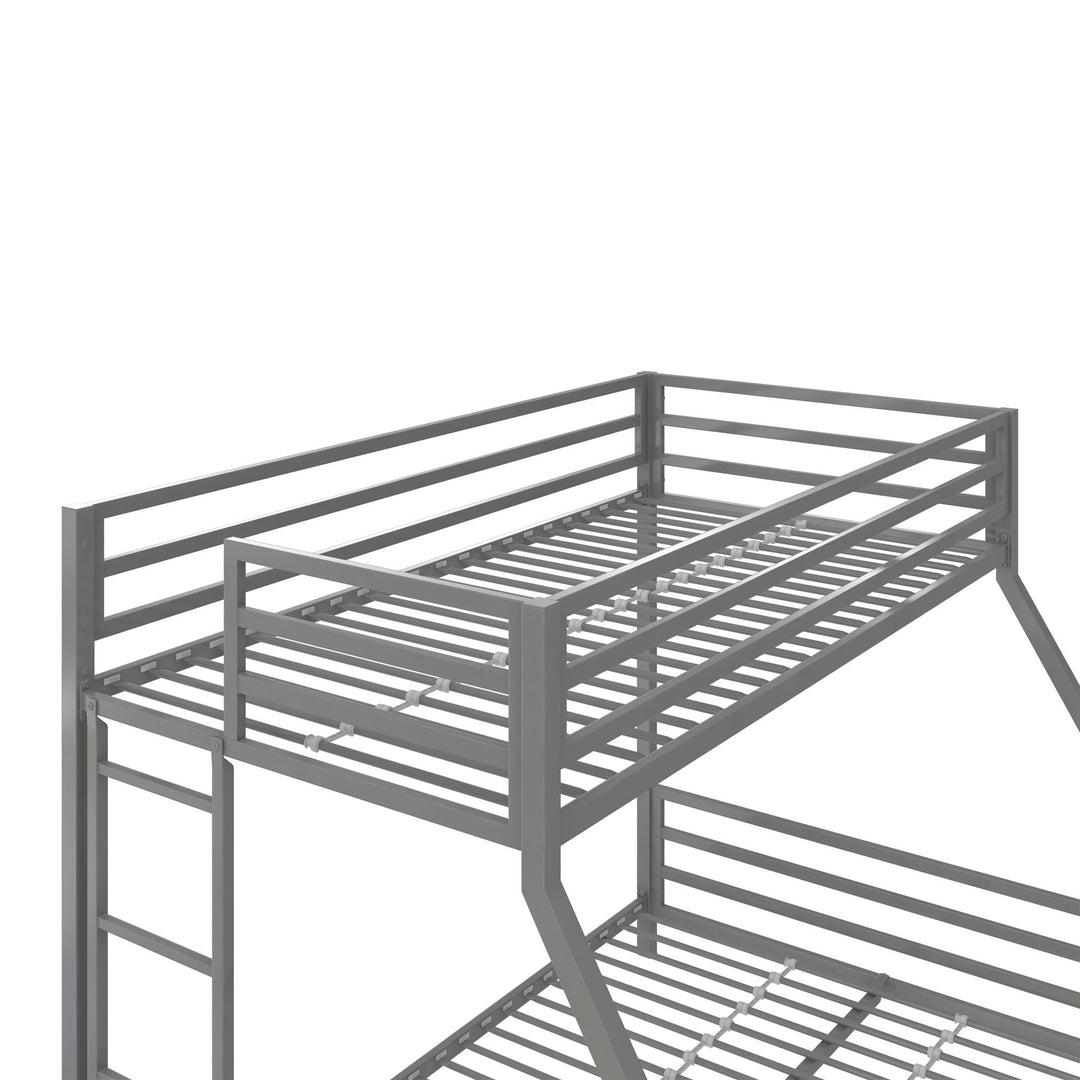 Signature Sleep Coen Metal Bunk Bed, Twin/Full, Silver - Silver - Twin-Over-Full