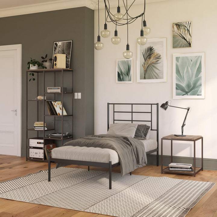 Praxis Metal Bed - Black - Twin