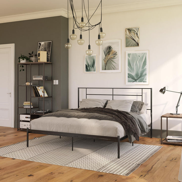 Jensen Metal Bed - Black - King