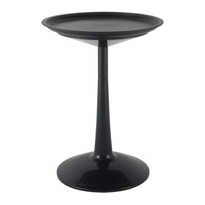 Sprout Round Asjustable Side Table - Charcoal