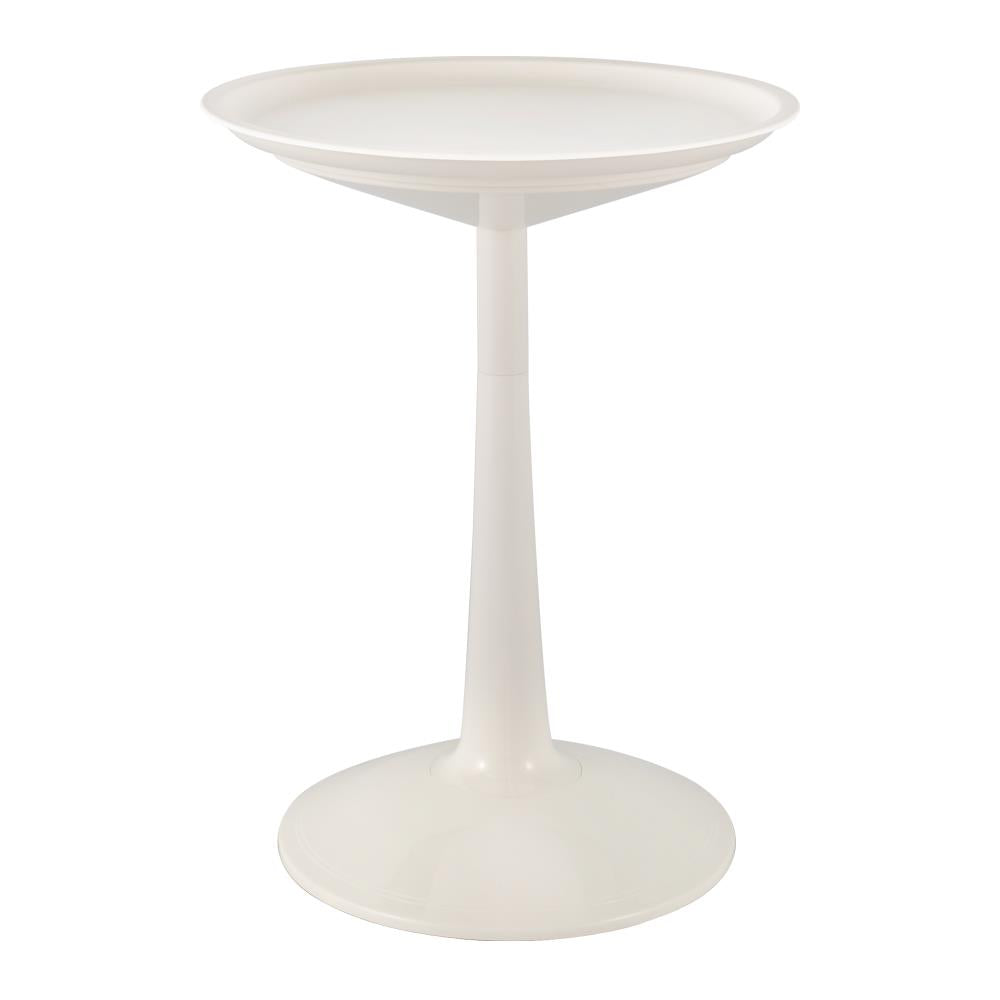 Sprout Round Asjustable Side Table - Off White Lagoon
