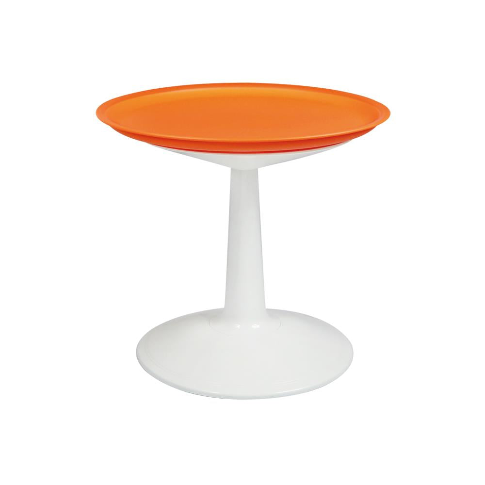 Sprout Round Asjustable Side Table - Orange Lagoon