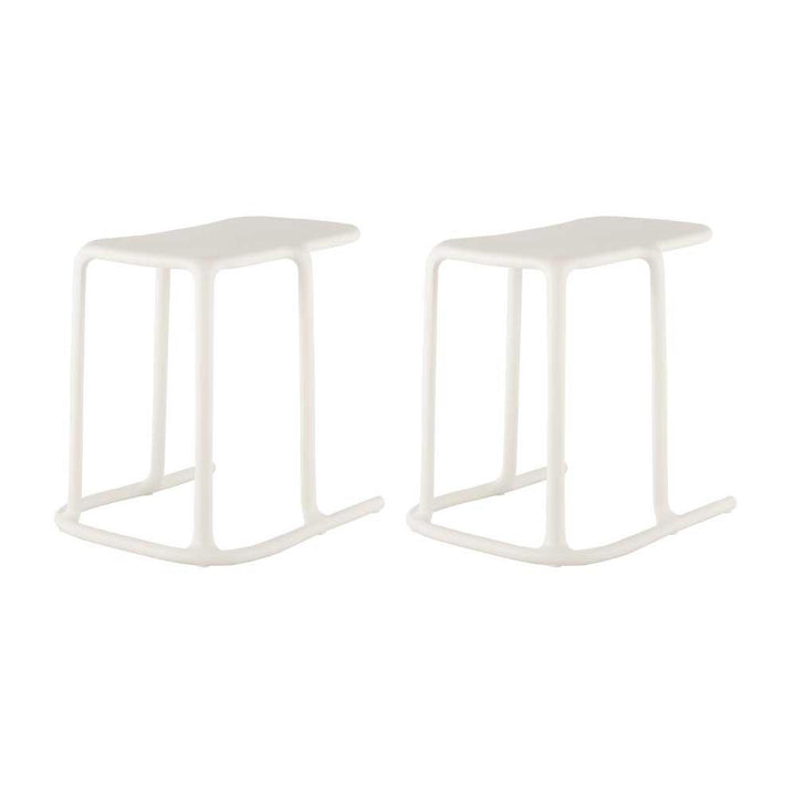 Uno C-Shape Side Table - Off White Lagoon