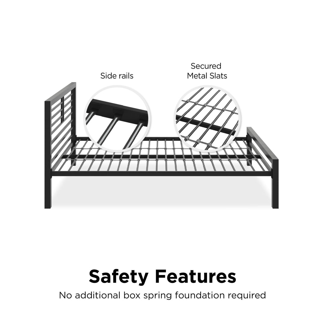 Full Metal Bed - Black - Full