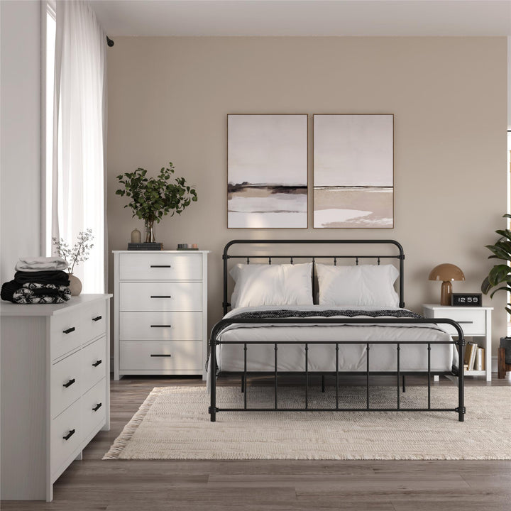 Brookshore Tall 4-Drawer Dresser - White - 4 Drawer