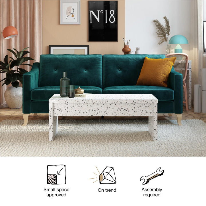 Winston Rectangular Lift Top Coffee Table - Terrazzo