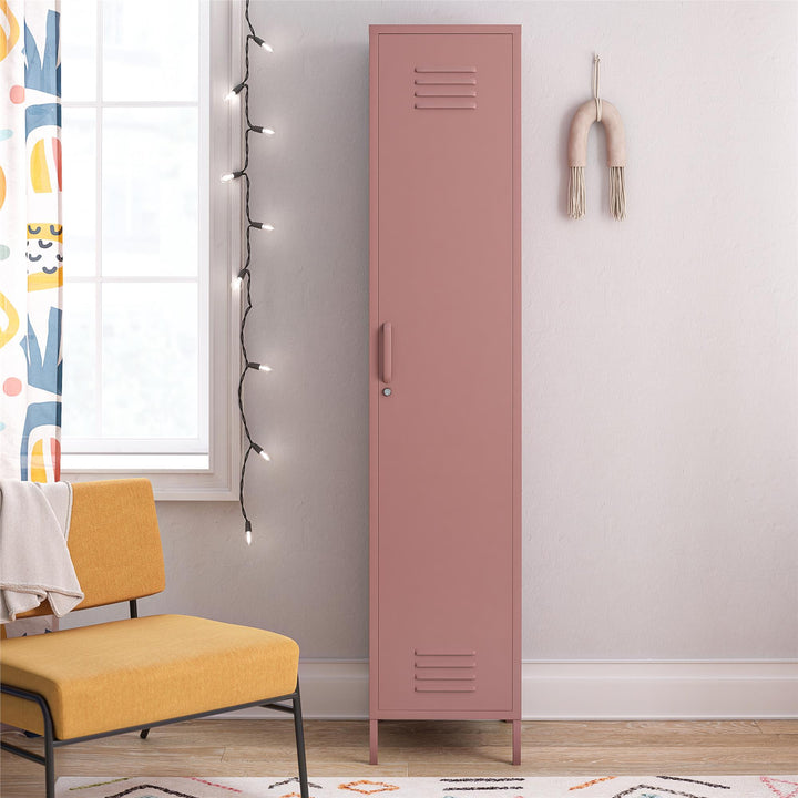 Cache Single Metal Locker Storage Cabinet - Dusty Rose