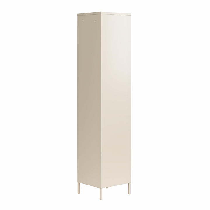 Cache Single Metal Locker Storage Cabinet - Parchment