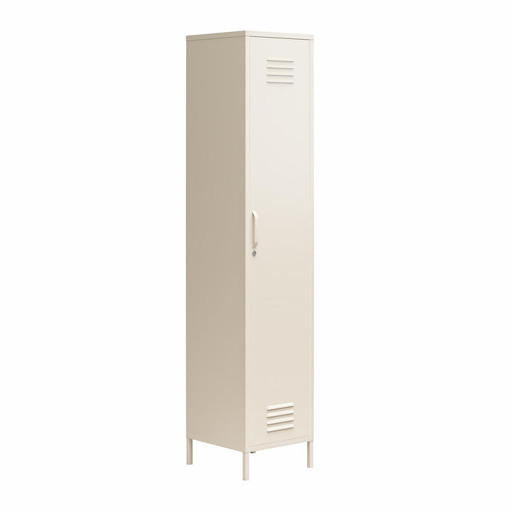 Cache Single Metal Locker Storage Cabinet - Parchment