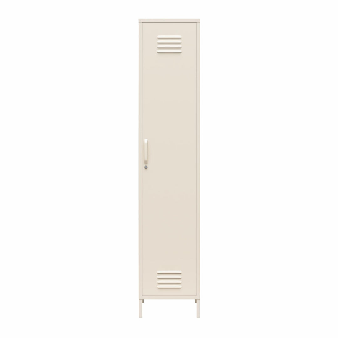 Cache Single Metal Locker Storage Cabinet - Parchment