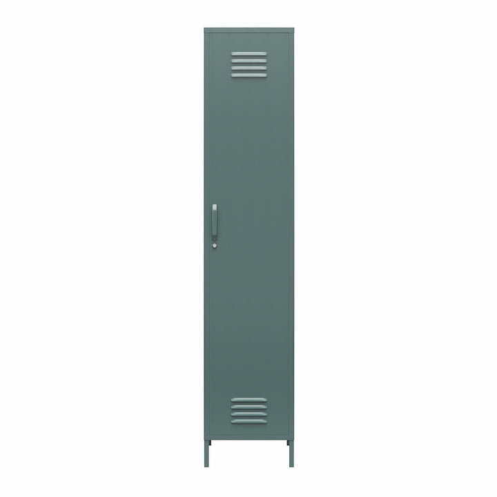 Cache Single Metal Locker Storage Cabinet - Hunter Green