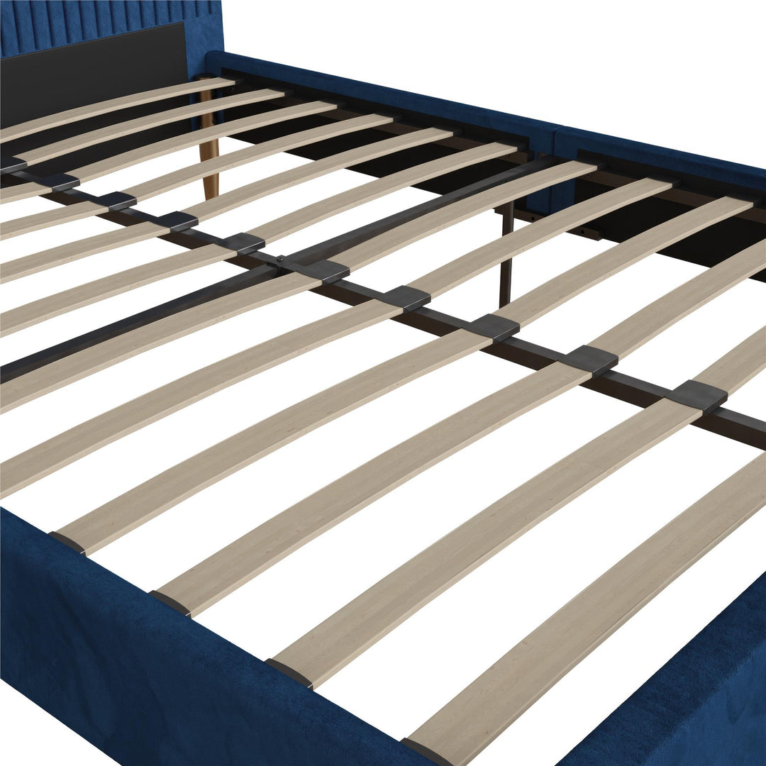 Daphne Upholstered Bed - Blue - Full