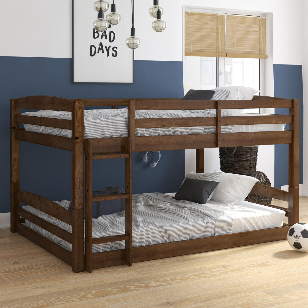 Sierra Bunk Bed for Children -  Mocha  - Full-Over-Full