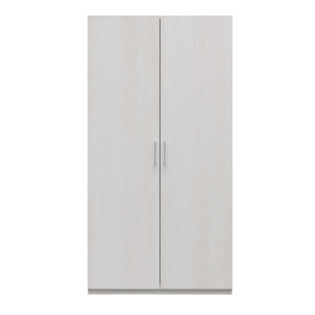 Perry Park Modular Bundle with Extra Wide Wardrobe and 2 Flat Door Kits - Ivory Oak