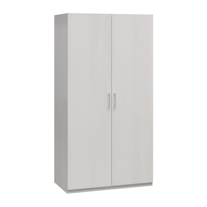 Perry Park Modular Bundle with Extra Wide Wardrobe and 2 Flat Door Kits - Ivory Oak