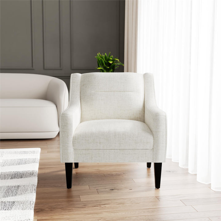 Eleanor Boucle Accent Chair - Beige - 1-Seater