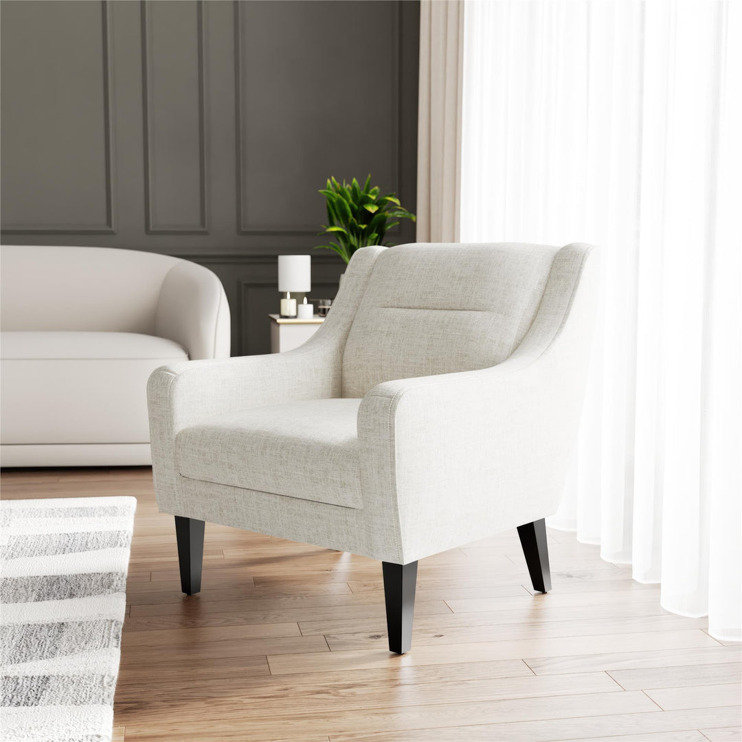 Eleanor Boucle Accent Chair - Beige - 1-Seater