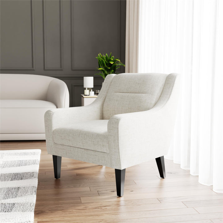 Eleanor Boucle Accent Chair - Beige - 1-Seater