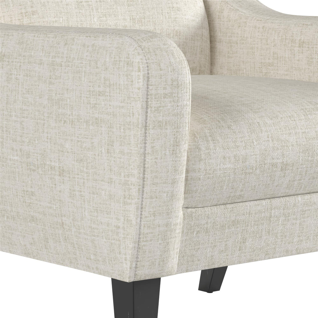 Eleanor Boucle Accent Chair - Beige - 1-Seater