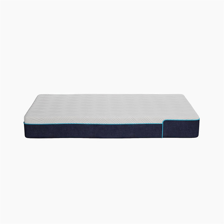 Bliss 8 Inch Charcoal Cool Gel Memory Foam Mattress - White - Twin