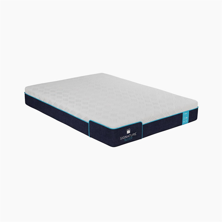 Bliss 8 Inch Charcoal Cool Gel Memory Foam Mattress - White - Full