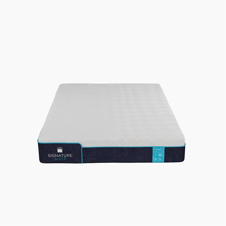 Bliss 8 Inch Charcoal Cool Gel Memory Foam Mattress - White - Full