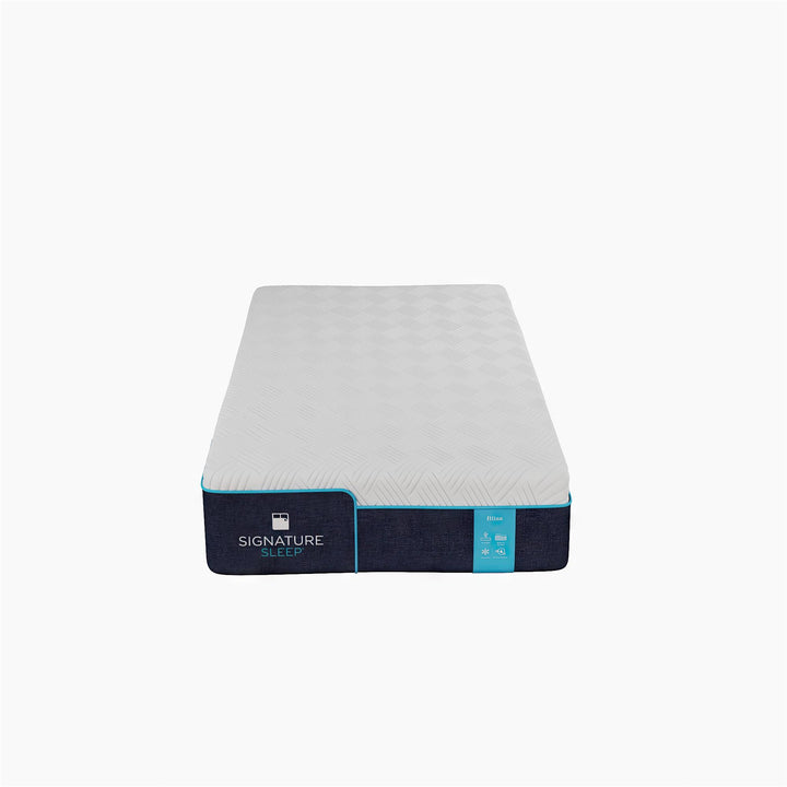 Bliss 10 Inch Charcoal Cool Gel Memory Foam Mattress - White - Twin