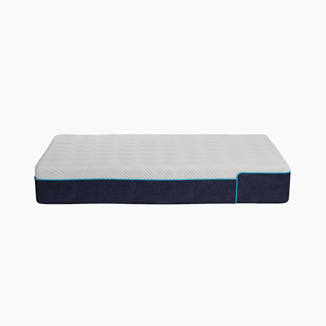 Bliss 10 Inch Charcoal Cool Gel Memory Foam Mattress - White - Twin