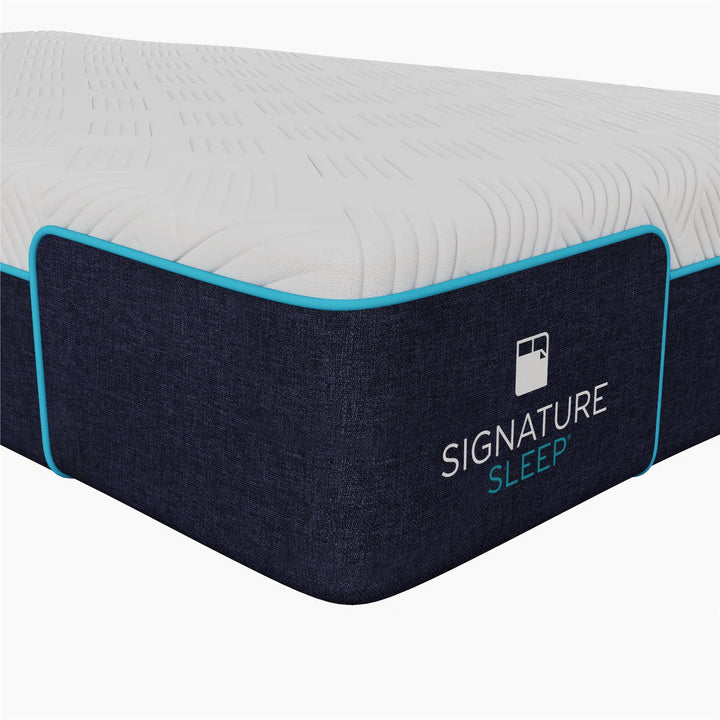 Bliss 10 Inch Charcoal Cool Gel Memory Foam Mattress - White - Twin