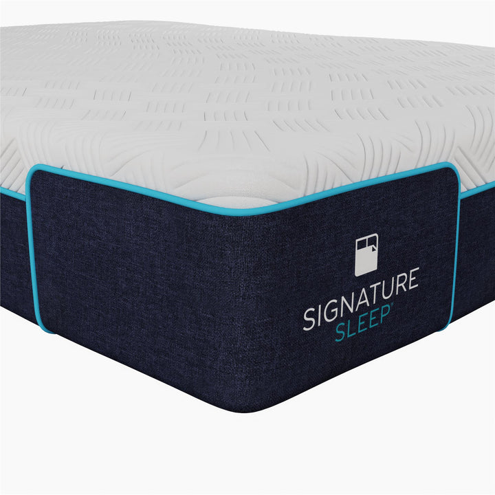 Bliss 10 Inch Charcoal Cool Gel Memory Foam Mattress - White - Full