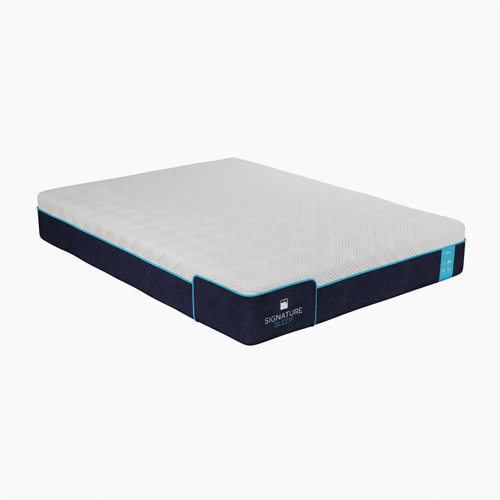 Bliss 10 Inch Charcoal Cool Gel Memory Foam Mattress - White - Queen