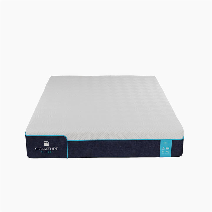 Bliss 10 Inch Charcoal Cool Gel Memory Foam Mattress - White - Queen