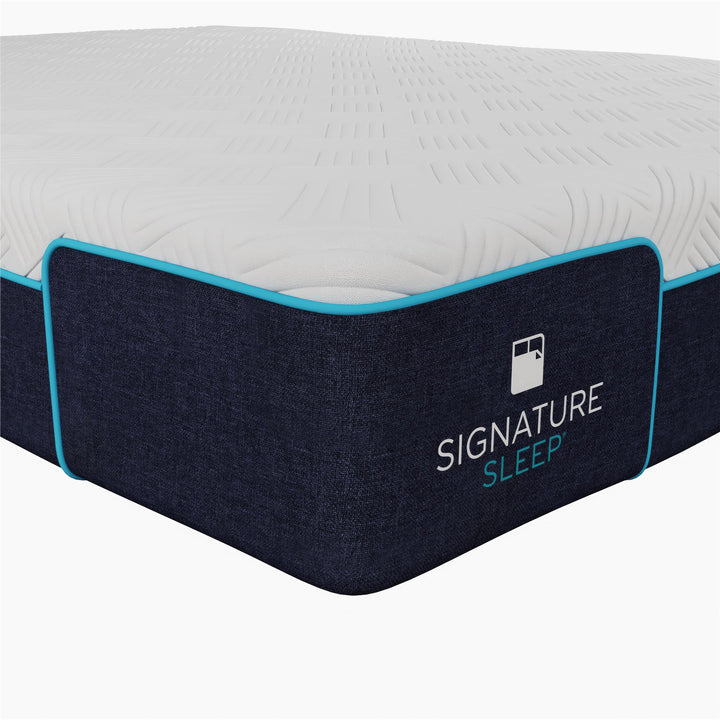 Bliss 10 Inch Charcoal Cool Gel Memory Foam Mattress - White - Queen