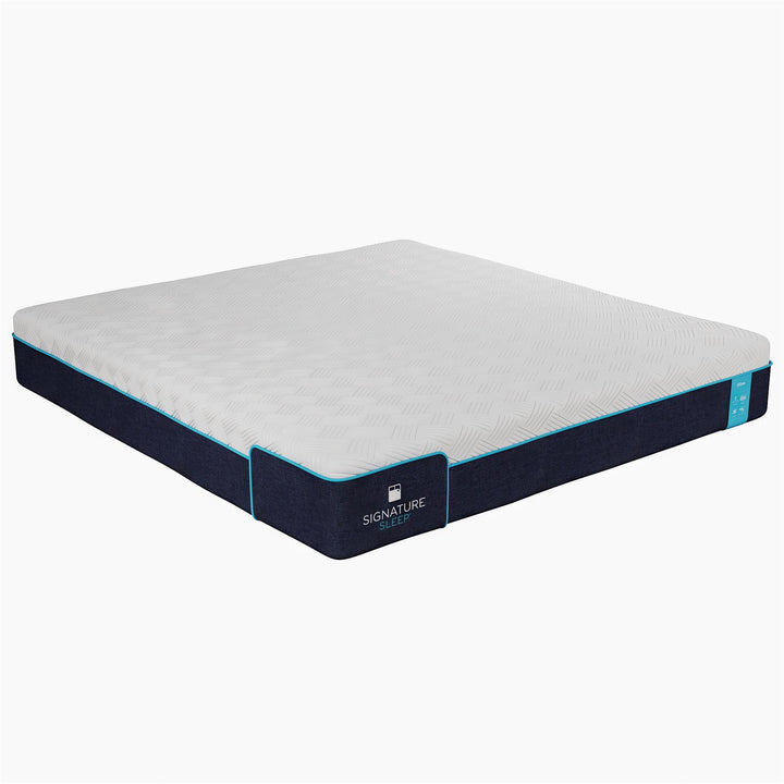 Bliss 10 Inch Charcoal Cool Gel Memory Foam Mattress - White - King