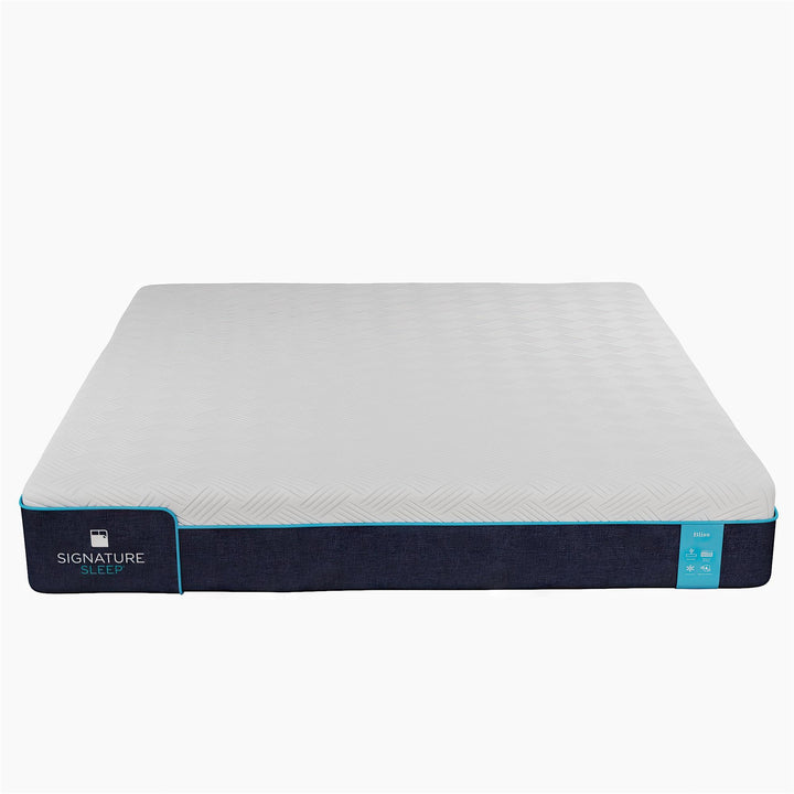 Bliss 10 Inch Charcoal Cool Gel Memory Foam Mattress - White - King