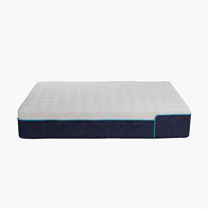 Bliss 12 Inch Charcoal Cool Gel Memory Foam Mattress - White - Full