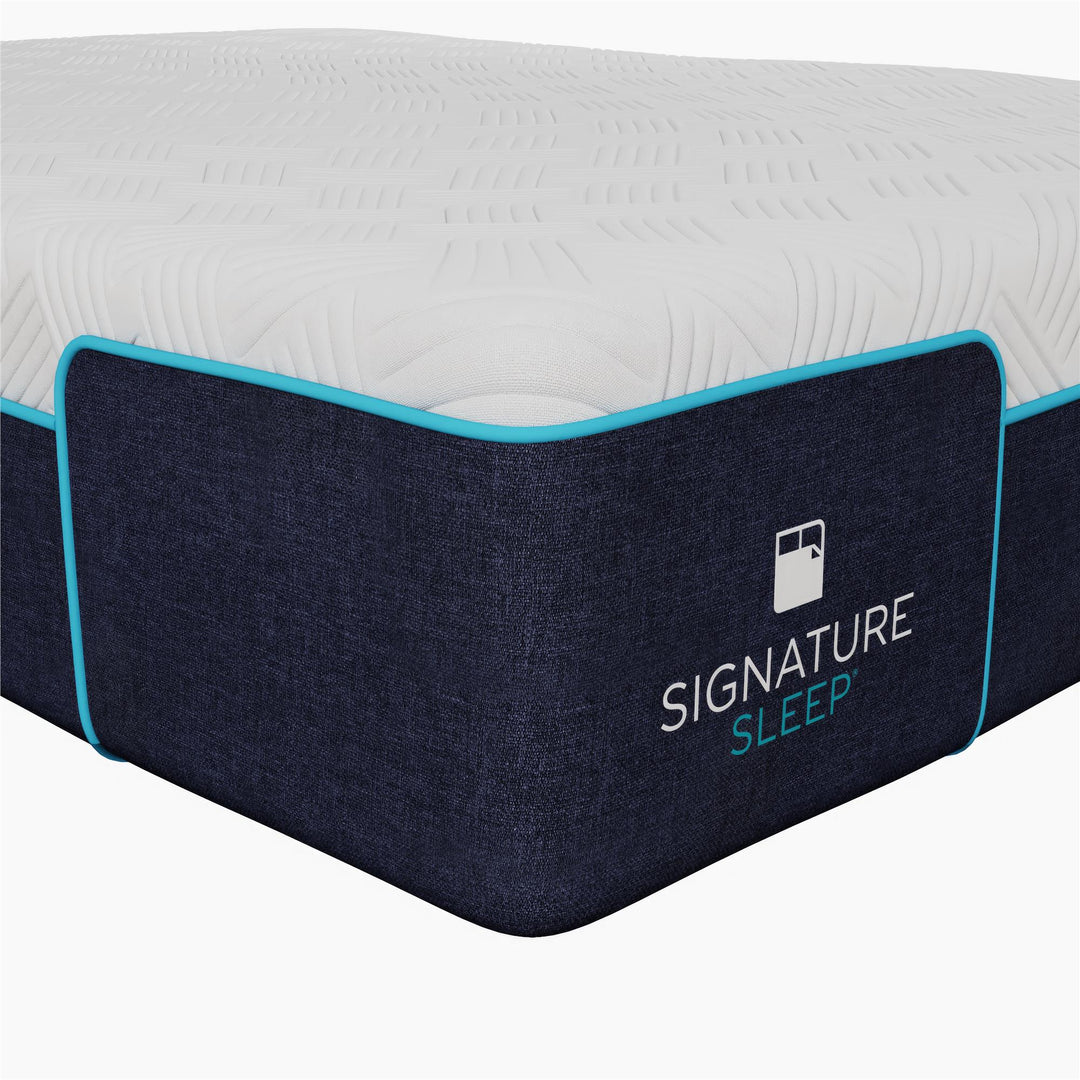 Bliss 12 Inch Charcoal Cool Gel Memory Foam Mattress - White - Full