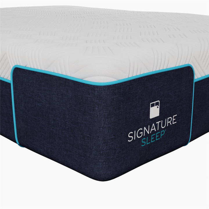 Bliss 12 Inch Charcoal Cool Gel Memory Foam Mattress - White - Full