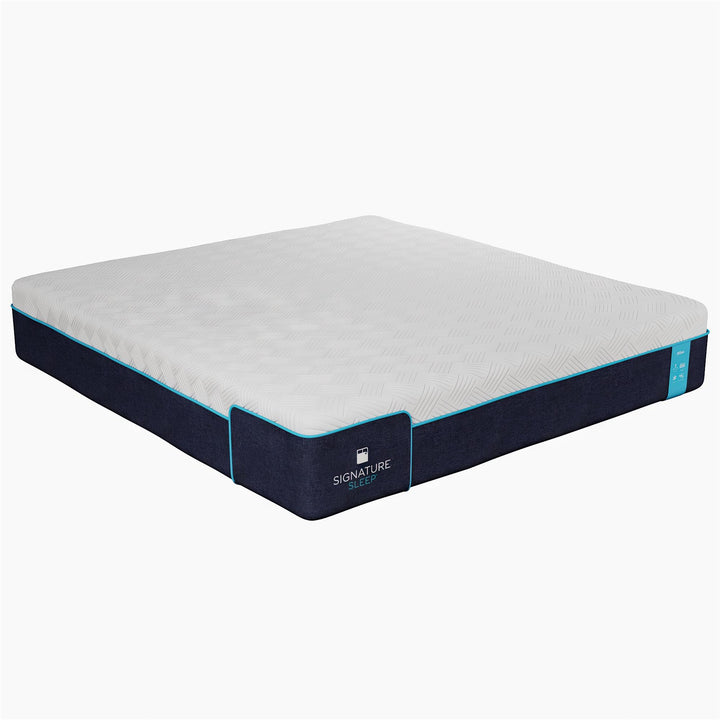 Bliss 12 Inch Charcoal Cool Gel Memory Foam Mattress - White - King