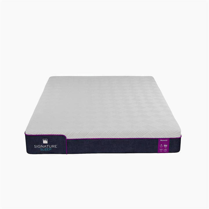 Memoir 8 Inch Memory Foam Mattress Relieves Pressure Points - White - Queen