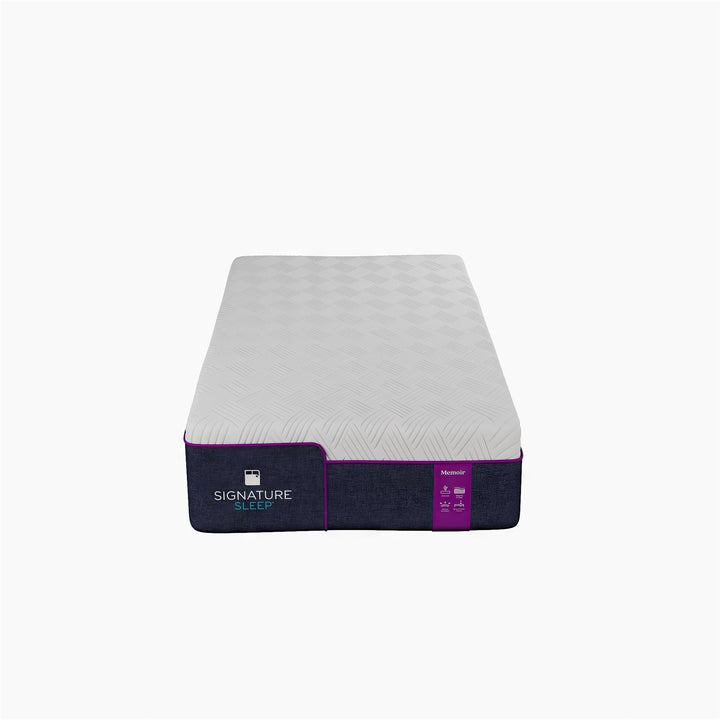 Memoir 12 Inch Memory Foam Mattress Relieves Pressure Points - White - Twin