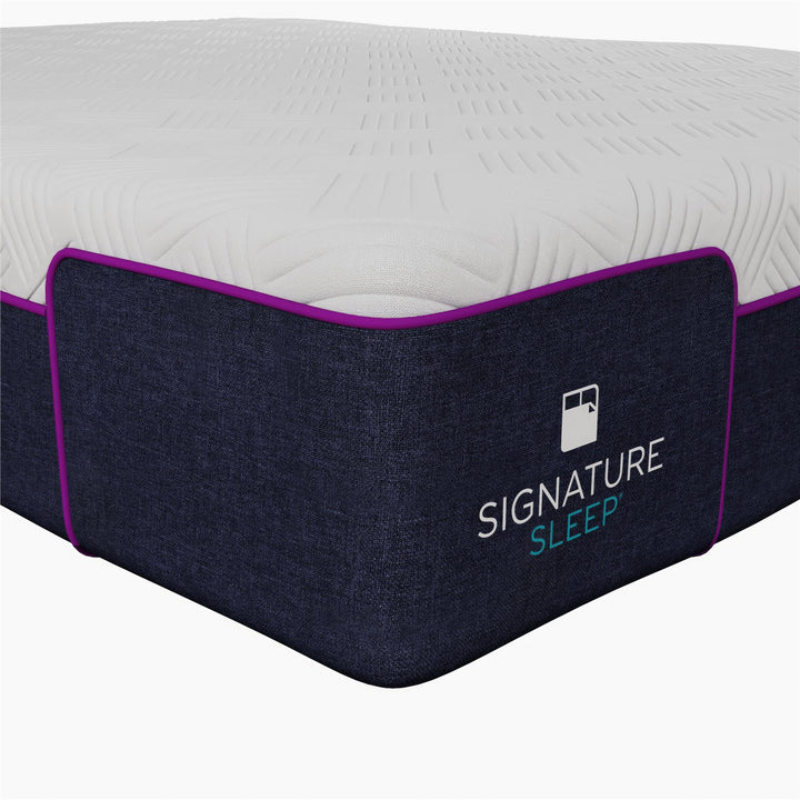 Memoir 12 Inch Memory Foam Mattress Relieves Pressure Points - White - Queen