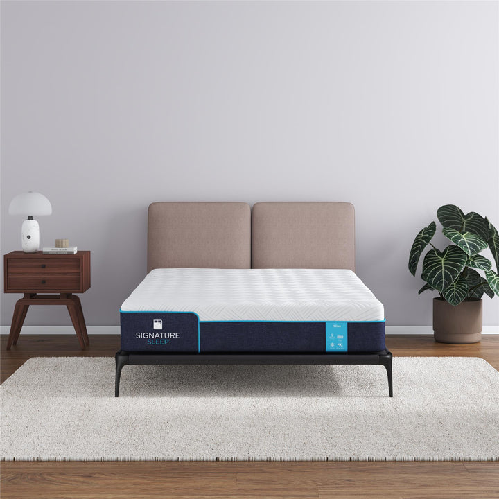 Bliss 10 Inch Charcoal Cool Gel Memory Foam Mattress - White - Full