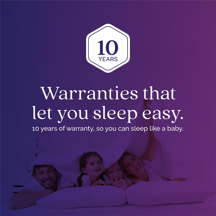 Bliss 10 Inch Charcoal Cool Gel Memory Foam Mattress - White - King