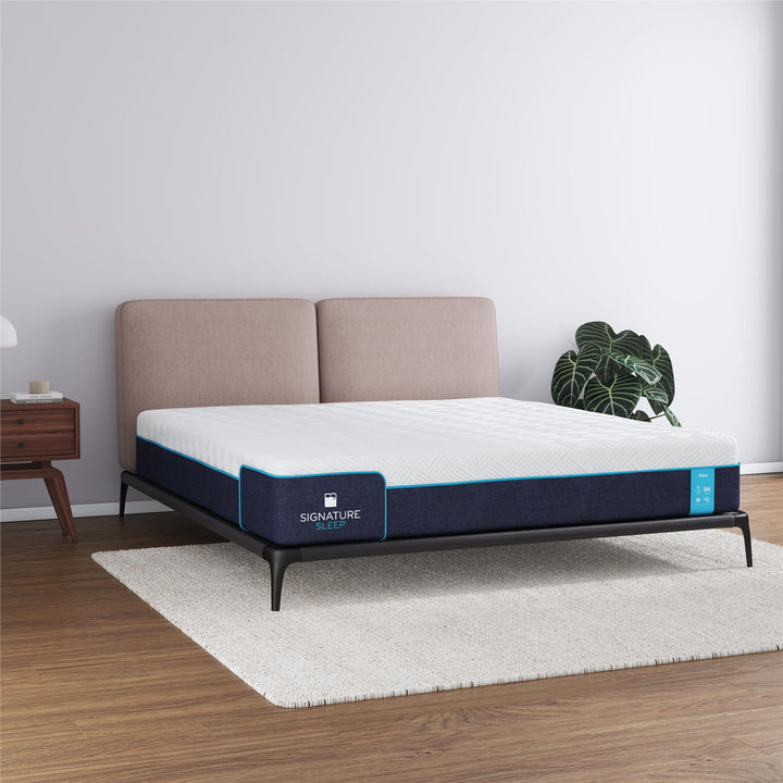 Bliss 12 Inch Charcoal Cool Gel Memory Foam Mattress - White - King