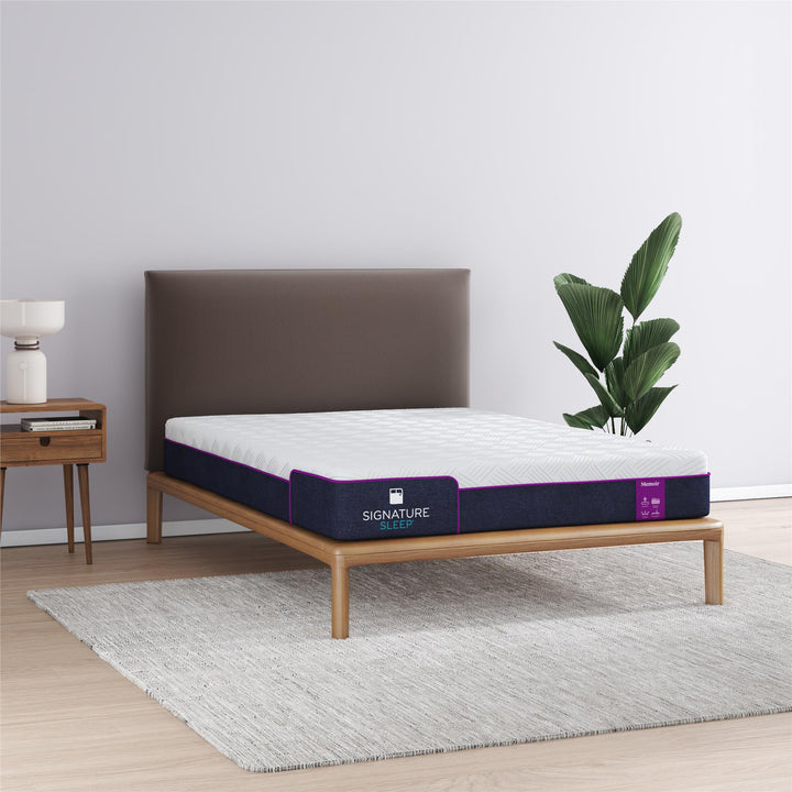 Memoir 8 Inch Memory Foam Mattress Relieves Pressure Points - White - Queen