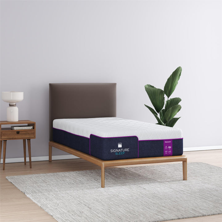 Memoir 12 Inch Memory Foam Mattress Relieves Pressure Points - White - Twin
